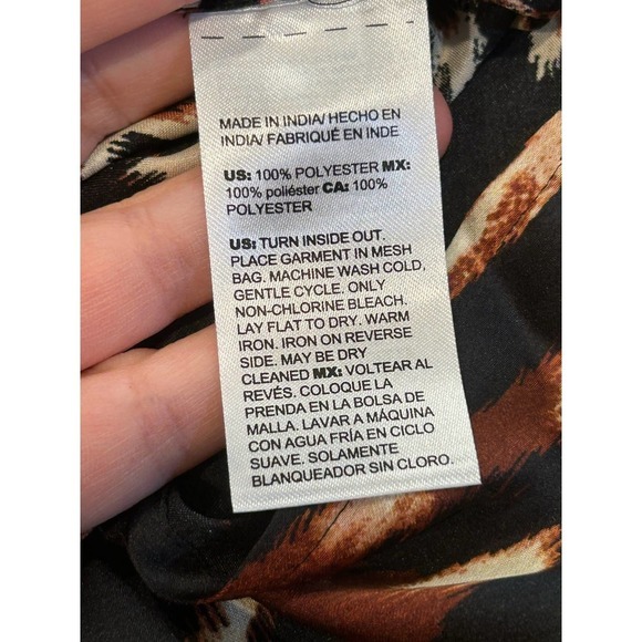 NWT Chico’s Embellished mixed animal print tunic size 2 - Picture 6 of 8
